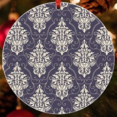 Vintage Texture, Floral Retro Background, Patterns, Uv Print Acrylic Ornament Round