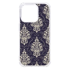 Vintage Texture, Floral Retro Background, Patterns, iPhone 14 Pro TPU UV Print Case