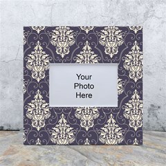 Vintage Texture, Floral Retro Background, Patterns, White Box Photo Frame 4  X 6  by nateshop