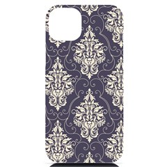 Vintage Texture, Floral Retro Background, Patterns, Iphone 14 Plus Black Uv Print Case by nateshop