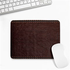 Black Leather Texture Leather Textures, Brown Leather Line Small Mousepad by nateshop