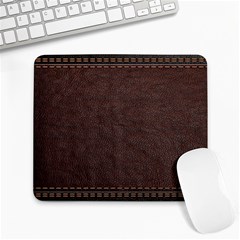 Black Leather Texture Leather Textures, Brown Leather Line Large Mousepad by nateshop