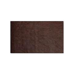 Black Leather Texture Leather Textures, Brown Leather Line Sticker (rectangular) by nateshop