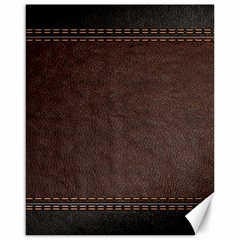 Black Leather Texture Leather Textures, Brown Leather Line Canvas 16  X 20  by nateshop