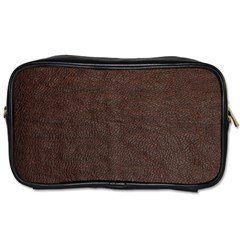 Black Leather Texture Leather Textures, Brown Leather Line Toiletries Bag (one Side) by nateshop