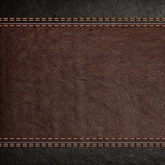 Black Leather Texture Leather Textures, Brown Leather Line Play Mat (rectangle)