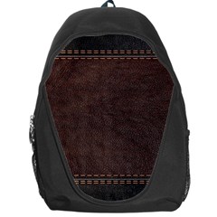 Black Leather Texture Leather Textures, Brown Leather Line Backpack Bag by nateshop