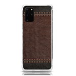 Black Leather Texture Leather Textures, Brown Leather Line Samsung Galaxy S20Plus 6.7 Inch TPU UV Case Front