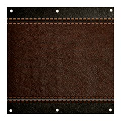 Black Leather Texture Leather Textures, Brown Leather Line Banner And Sign 3  X 3 