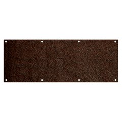 Black Leather Texture Leather Textures, Brown Leather Line Banner And Sign 8  X 3  by nateshop