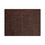 Black Leather Texture Leather Textures, Brown Leather Line Premium Plush Fleece Blanket (Mini) 35 x27  Blanket Front