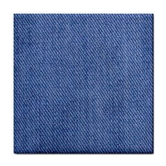 Blue Denim Texture Macro, Blue Denim Background, Jeans Background, Jeans Textures, Fabric Background Tile Coaster by nateshop