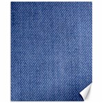 Blue Denim Texture Macro, Blue Denim Background, Jeans Background, Jeans Textures, Fabric Background Canvas 16  x 20  15.75 x19.29  Canvas - 1