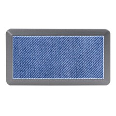 Blue Denim Texture Macro, Blue Denim Background, Jeans Background, Jeans Textures, Fabric Background Memory Card Reader (mini) by nateshop