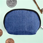 Blue Denim Texture Macro, Blue Denim Background, Jeans Background, Jeans Textures, Fabric Background Accessory Pouch (Medium) Front