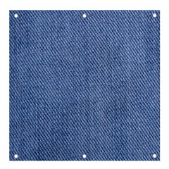 Blue Denim Texture Macro, Blue Denim Background, Jeans Background, Jeans Textures, Fabric Background Banner And Sign 4  X 4  by nateshop