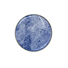 Blue Grunge Texture, Wall Texture, Blue Retro Background Hat Clip Ball Marker (4 Pack)