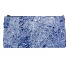 Blue Grunge Texture, Wall Texture, Blue Retro Background Pencil Case by nateshop