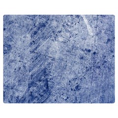 Blue Grunge Texture, Wall Texture, Blue Retro Background Premium Plush Fleece Blanket (medium) by nateshop