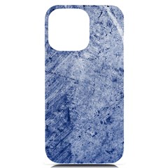 Blue Grunge Texture, Wall Texture, Blue Retro Background Iphone 14 Pro Max Black Uv Print Case by nateshop