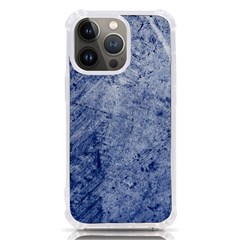 Blue Grunge Texture, Wall Texture, Blue Retro Background Iphone 13 Pro Tpu Uv Print Case by nateshop