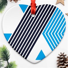 Blue Lines Background, Retro Backgrounds, Blue Ornament (heart) by nateshop