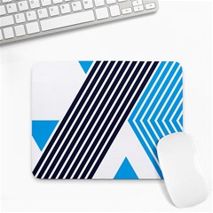 Blue Lines Background, Retro Backgrounds, Blue Small Mousepad by nateshop