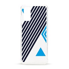 Blue Lines Background, Retro Backgrounds, Blue Samsung Galaxy S20 6 2 Inch Tpu Uv Case by nateshop