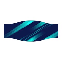 Blue Neon Lines, Blue Background, Abstract Background Stretchable Headband by nateshop