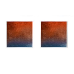 Orange To Blue, Abstract, Background, Blue, Orange, Cufflinks (square) by nateshop