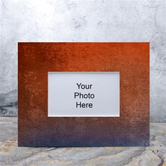 Orange To Blue, Abstract, Background, Blue, Orange, White Tabletop Photo Frame 4 x6  by nateshop