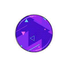 Purple Geometric Abstraction, Purple Neon Background Hat Clip Ball Marker (10 Pack) by nateshop