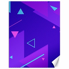 Purple Geometric Abstraction, Purple Neon Background Canvas 12  X 16  by nateshop