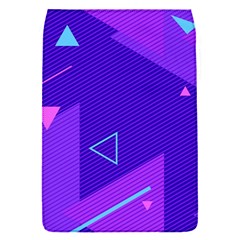 Purple Geometric Abstraction, Purple Neon Background Removable Flap Cover (s) by nateshop