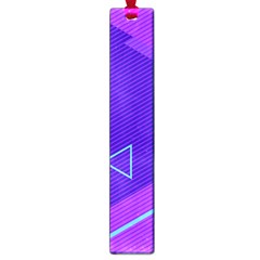 Purple Geometric Abstraction, Purple Neon Background Large Book Marks by nateshop