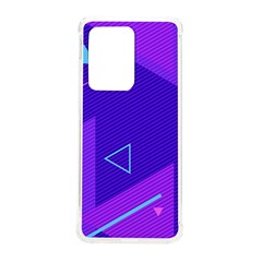 Purple Geometric Abstraction, Purple Neon Background Samsung Galaxy S20 Ultra 6 9 Inch Tpu Uv Case by nateshop