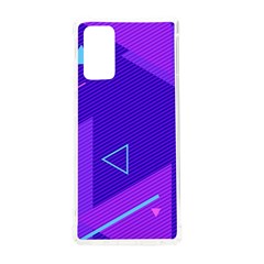 Purple Geometric Abstraction, Purple Neon Background Samsung Galaxy Note 20 Tpu Uv Case by nateshop