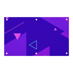 Purple Geometric Abstraction, Purple Neon Background Banner And Sign 5  X 3  by nateshop