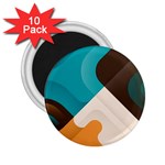 Retro Colored Abstraction Background, Creative Retro 2.25  Magnets (10 pack)  Front