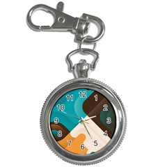 Retro Colored Abstraction Background, Creative Retro Key Chain Watches by nateshop