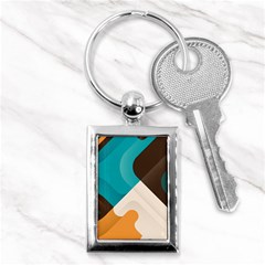 Retro Colored Abstraction Background, Creative Retro Key Chain (rectangle) by nateshop