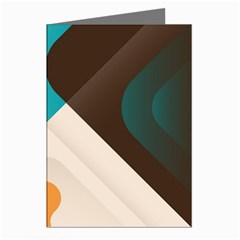 Retro Colored Abstraction Background, Creative Retro Greeting Cards (pkg Of 8) by nateshop