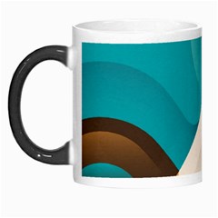 Retro Colored Abstraction Background, Creative Retro Morph Mug by nateshop