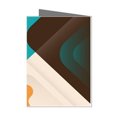 Retro Colored Abstraction Background, Creative Retro Mini Greeting Cards (pkg Of 8) by nateshop