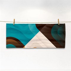 Retro Colored Abstraction Background, Creative Retro Hand Towel by nateshop