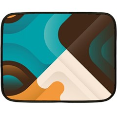 Retro Colored Abstraction Background, Creative Retro Fleece Blanket (mini) by nateshop