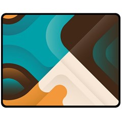 Retro Colored Abstraction Background, Creative Retro Fleece Blanket (medium) by nateshop