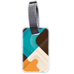 Retro Colored Abstraction Background, Creative Retro Luggage Tag (two Sides) by nateshop