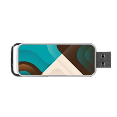 Retro Colored Abstraction Background, Creative Retro Portable Usb Flash (two Sides) by nateshop