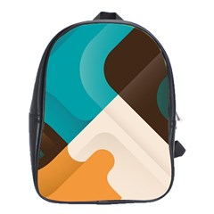 Retro Colored Abstraction Background, Creative Retro School Bag (xl) by nateshop